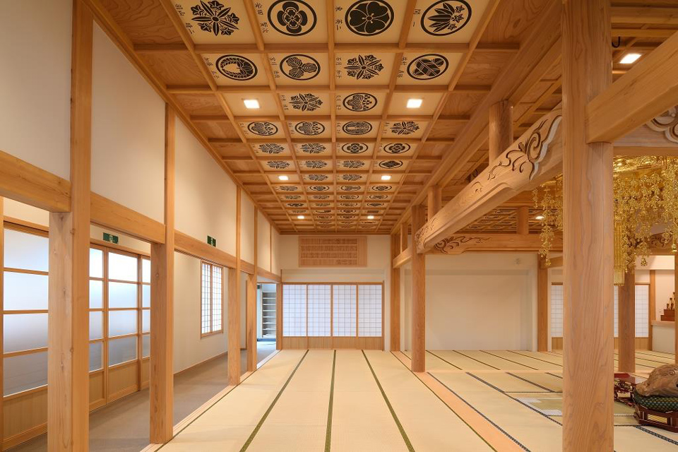 写真:お寺の内装