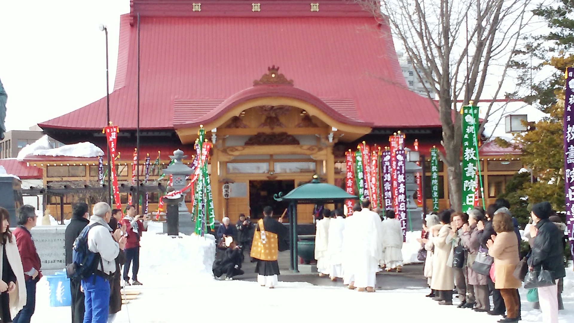 札幌経王寺様の帰山式 | ブログ | 北海道の宮大工集団 社寺建築 ...